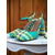 billige Block Heels-Lilla rutete pumps med blokkhæl til dame – retro høyhælte sko med firkantet tå fra 1970-tallet og ankelstropp for daglig bruk, kontor og vintage-antrekk