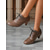 ieftine Victorian și Edwardian-Pantofi Oxford vintage edwardieni pentru femei – pantofi brogue din piele cu șireturi, culoare vișinie, stil retro anii 1900-1910 pentru petreceri cu ceai, reconstituiri istorice și evenimente elegante de seară