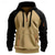 abordables sweats à capuche basiques pour hommes-Homme Sweat à capuche Sweat à capuche quart zippé Noir Chameau Gris foncé À capuche Bloc de Couleur Patchwork Avec Poches Quart de zip Sport &amp; Loisir Quotidien Fête Polyester Streetwear Basique