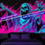 お買い得  ハロウィン壁タペストリー-ハロウィン ブラックライト タペストリー UV 反応 グロー イン ザ ダーク 森 トリッピー マウンテン ミスティ グレイブヤード ゴースト 吊るす タペストリー ウォール アート 壁画 リビングルーム 寝室のための