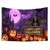 voordelige halloween wandtapijten-Halloween Blacklight Wandtapijt Schattig Spook Pompoen UV Reactief Glow in the Dark Bos Trippy Berg Mistige Begraafplaats Spook Hengende Wandtapijt Wanddecoratie Muurschildering voor Woonkamer