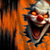 cheap Halloween Shirts-Men's Creepy Clown Joker Clown Shirt Stand Collar Shirt Long Sleeve Dark Punk Gothic Style Holiday Spring Fall Mandarin Collar Band Collar 3D Print Button Up Shirts Blue Orange Green