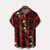 cheap Day Of The Dead Costume-Men&#039;s Halloween Costumes Day of the Dead Rose Shirt Summer Shirt Button Up Shirt Short Sleeve Dark Punk Gothic Style Holiday Streetwear Summer Turndown 3D Print Front One Pocket Linen Like Shirt Black