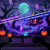 billige Veggtepper-Halloween Sortlys Veggteppe – UV Reaktiv Spøkelsessti Neonfarger Skummel Skog Scene Glød i Mørket Gotisk Bakgrunn 2025 Halloween Fest Dekorasjon