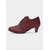 ieftine Victorian și Edwardian-Pantofi Oxford vintage edwardieni pentru femei – pantofi brogue din piele cu șireturi, culoare vișinie, stil retro anii 1900-1910 pentru petreceri cu ceai, reconstituiri istorice și evenimente elegante de seară