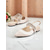 cheap Cocktail-Women&#039;s Pointed Toe Satin Slingback Flats - Rhinestone Strap Elegant Shoes for Cocktail Parties and Evening Events