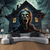 cheap Halloween Wall Tapestries-Halloween Hanging Tapestry Zombie Photograph Backdrop Jack O Lantern Wall Art Large Tapestry Mural Decor Blanket Curtain Home Bedroom Living Room Decoration Death Selfie