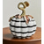 cheap Halloween-Charming Black &amp; White Plaid Pumpkin Figurine - Resin Autumn Tabletop Decor, Perfect for Thanksgiving &amp; Halloween, Versatile Indoor/Outdoor Home Centerpiece