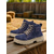 cheap Combat Boots-Women’s Tie-Dye Denim Combat Boots – Chunky Lace-Up Streetwear Ankle Boots for Fall Hiking, Farm Days &amp; Urban Outfits