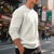 voordelige Basis Sweatshirts-Voor heren Sweatshirt Zwart Wit Leger Groen Khaki Donkergrijs Strakke ronde hals Effen Jacquard Geribd Met Textuur Brei-textuur Sport &amp; Outdoor Dagelijks Feestdagen Polyester Streetwear Basic Casual