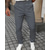 baratos Magro-Homens Social Calças chinês Bolsos Botões Tecido Conforto Formal Festa Trabalho Moda Estilo Clássico Preto Branco Micro-Elástica
