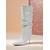 cheap Nightlife Party-Women&#039;s Blue Rhinestone Slouch Mid-Calf Boots - Pointed Toe Kitten Heel Party Boots for Nightlife and Evening Outfits