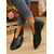 economico Stivali alla caviglia-stivaletti bassi in similpelle marrone da donna: scarpe casual minimaliste alla caviglia per l'autunno, il relax in veranda e gli outfit di tutti i giorni