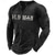 cheap Funny Words-Men&#039;s Letter Graphic Prints T shirt Henley Shirt Long Sleeve Hot Stamping Designer Basic Modern Contemporary Vacation Street Going out Spring &amp;  Fall Black Red Navy Blue Green Army Green Crew Neck