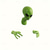 cheap Halloween-1pc Scary Green Big Eyes Alien Wall Hanging, Carnival Mystery Horror Alien, Party Decoration, Walls Poking Heads And Hands For Bedroom Living Room Window Door RV Wall Hanging Gifts