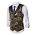 cheap Men's Waistcoat-Men's Vest Waistcoat Gilet Vacation Party Business Fashion Casual Summer Spring Buttons Polyester Comfortable Gilding Single Breasted One-button Lapel Regular Fit Gold Vest