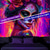 preiswerte Wandteppiche-Halloween Schwarzlicht Zuckerskelett Braut Wandteppich UV-reaktiv Leuchten im Dunkeln Wald Trippy Bergnebel Friedhof Geist hängender Wandteppich Wandkunst Wandmalerei für Wohnzimmer Schlafzimmer