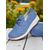 cheap Women&#039;s Slip-Ons &amp; Loafers-Women’s Blue Lace-Up Fabric Sneakers – Comfortable Casual Shoes for Outdoor Walks, Country Living and Farm Visits