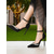 voordelige Klassieke Pumps-Zwarte satijnen stilettohakken voor dames met puntige neus, kristallen versieringen en enkelbandje - elegante feestschoenen voor cocktails en avondevenementen