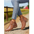 cheap Ankle Boots-Women's Brown Faux Leather Ankle Boots – Low Heel Side Zip Buckle Booties for Fall Outings, Country Walks and Daily Wear
