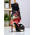 cheap Dance Boots-Women&#039;s Floral Dance Boots - Satin Peep Toe High Heel Professional Latin Ballroom Shoes with Elegant Rose Print, Ideal for Salsa, Tango and Stage Performances