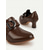 billige Victoriansk og Edwardiansk-Retro brune damesko med imitert skinn – pumps inspirert av 1930-tallet for elegant kontorantrekk og antrekk i vintagestil