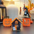 cheap Hallowen Prop Lighting-Halloween Decor, Pumpkin Wooden Block, Ghost Tabletop Decorative Sign and Centerpieces - Black and Orange for Home Party Table Shelf Office