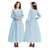abordables Pionnier / 19ème siècle-250e anniversaire des États-Unis 19ème siècle années 1800 Costume de cosplay Robe Prairie Ensemble bonnet et tablier Fille pionnière Epoque Coloniale Pionnier Guerre d'indépendance américaine Fleuri