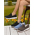 cheap Women&#039;s Slip-Ons &amp; Loafers-Women’s Blue Lace-Up Fabric Sneakers – Comfortable Casual Shoes for Outdoor Walks, Country Living and Farm Visits