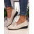 economico Ballerine da donna-Mocassini da donna in similpelle color crema – comode scarpe basse con zeppa e fiocco, scarpe casual ed eleganti per l'ufficio, lo shopping e l'uso quotidiano