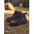 cheap Combat Boots-Women’s Tie-Dye Denim Combat Boots – Chunky Lace-Up Streetwear Ankle Boots for Fall Hiking, Farm Days &amp; Urban Outfits