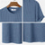 ieftine Tricou Waffle Knit-Bărbați Tricou Waffle Tricou Tricouri Cămașă cu mânecă scurtă Manșon scurt Stil Nautic Vară Simplu Modă Designer De Bază Jacquard Vacanță Stradă Ieșire Albastru piscină Cămilă Bej Top tricou pentru