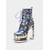 cheap 1980s-Women&#039;s Gold Brocade Lace-Up Platform Boots with Rhinestone Embellishments - 1970s Glam Rock Revival Chunky High Heels for Ladies, Ideal for Cosplay, Stage Performance, and Gothic Party Outfits