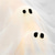 cheap Halloween Outdoor-Halloween Ghost Wreath, 12 LED Light-Up White Ghost Garland, Spooky Indoor &amp; Outdoor Hanging Decoration for Front Door, Wall, Party, Battery-Powered Halloween Decor, Holiday Spooky Garland