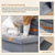 cheap Cat Trees &amp; Dog stairs-Dog Stairs with Storage 17&quot; H, 3-Step Wider Dog Steps for Large/Medium/Small Older Dogs Cats, Folding Sturdy Pet Stairs Climbing Bed or Couch, Ramp for Car Up to 200 lbs