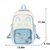 preiswerte Kinder- und Teenager-Rucksäcke-Kawaii-Rucksack mit Katzenohren für Mädchen – süße rosa Schultasche mit durchsichtiger Sichttasche und Cartoon-Ansteckern für Teenager und Kinder