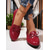 economico Ballerine da donna-Mocassini da donna in similpelle color crema – comode scarpe basse con zeppa e fiocco, scarpe casual ed eleganti per l'ufficio, lo shopping e l'uso quotidiano