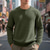 voordelige Basis Sweatshirts-Voor heren Sweatshirt Zwart Wit Leger Groen Khaki Donkergrijs Strakke ronde hals Effen Jacquard Geribd Met Textuur Brei-textuur Sport &amp; Outdoor Dagelijks Feestdagen Polyester Streetwear Basic Casual