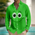 cheap 3D Pattern-Men&#039;s Cartoon Funny Smile Face Shirt Button Up Shirt Long Sleeve Fashion Casual Outdoor Daily Streetwear Spring Fall Turndown 3D Print Front One Pocket Linen Like Shirt Purple Orange Green Dark Blue
