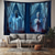 baratos Tapeçarias de parede-Fundo Fotográfico de Tapeçaria de Halloween Arte de Parede Jack O Lantern Grande Tapeçaria Decorativa de Manta Cortina para Quarto Sala de Estar Decoração de Halloween 2025 Selfie da Morte