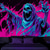 お買い得  ハロウィン壁タペストリー-ハロウィン ブラックライト タペストリー UV 反応 グロー イン ザ ダーク 森 トリッピー マウンテン ミスティ グレイブヤード ゴースト 吊るす タペストリー ウォール アート 壁画 リビングルーム 寝室のための