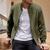 preiswerte Faux-Suede-Jacken-Herren Imitat-Lederjacke Freizeitjacke Urlaub Täglich Warm Tasche Herbst Winter Einfach Mode Klassisch Stehkragen Regulär Schwarz Marineblau Blau Khaki Armeegrün Jacken