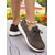cheap Women&#039;s Slip-Ons &amp; Loafers-Women’s Blue Lace-Up Fabric Sneakers – Comfortable Casual Shoes for Outdoor Walks, Country Living and Farm Visits