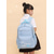 preiswerte Kinder- und Teenager-Rucksäcke-Süßer Schulrucksack mit Katzen-Print für Mädchen mit Schlüsselanhänger, leichte, wasserdichte Büchertasche, Pink, Lila, Blau, Schwarz