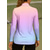 cheap Women's Shirt-Women's Gradient Shirt Sport Shirt Golf Polo Shirt Tennis Shirt Long Sleeve Zipper Floral UPF50+ UV Resistant High Elasticity Moisture Wicking Breathable Tennis Golf Pickleball Stand Collar Zip Collar