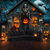 billige halloween veggtepper-Halloween Hengende Tapestry Spøkelseshus Fotografi Bakgrunn Jack O Lantern Veggkunst Stor Tapestry Mural Dekor Teppe Gardin Hjem Soverom Stue Dekorasjon Dødsbilde