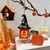 cheap Hallowen Prop Lighting-Halloween Decor, Pumpkin Wooden Block, Ghost Tabletop Decorative Sign and Centerpieces - Black and Orange for Home Party Table Shelf Office
