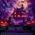 cheap Halloween Wall Tapestries-Halloween Blacklight Tapestry Haunted House UV Reactive Glow in the Dark Forest Trippy Mountain Misty Graveyard Ghost Hanging Tapestry Wall Art Mural for Living Room Bedroom