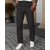 baratos Magro-Homens Social Calças chinês Bolsos Botões Tecido Conforto Formal Festa Trabalho Moda Estilo Clássico Preto Branco Micro-Elástica
