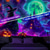 billige Veggtepper-Halloween Blacklight Tapestry Hekseslott UV Reaktiv Glød i Mørket Skog Trippy Fjell Tåke Gravlund Spøkelser Hengende Tapestry Veggkunst Mur Stue Soverom